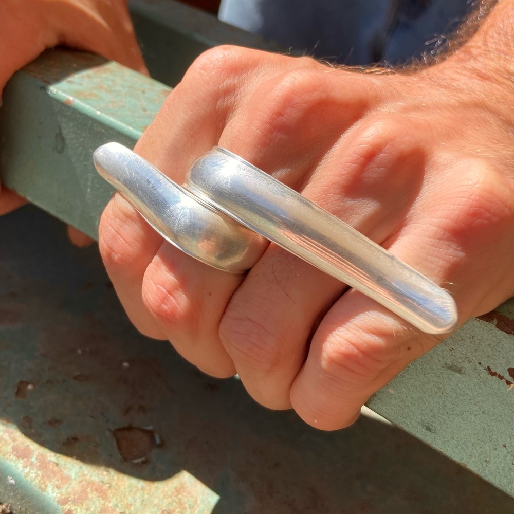 Silver Men's Statement Ring
